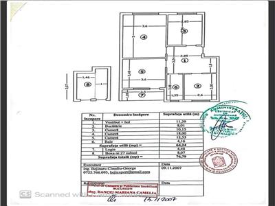 Apartament 3 camere, metrou 1 Decembrie, str Fetesti, bloc 1973, reabilitat, et 4/4, decomandat, confort 1 sporit, 80mp utili cu boxa in proprietate