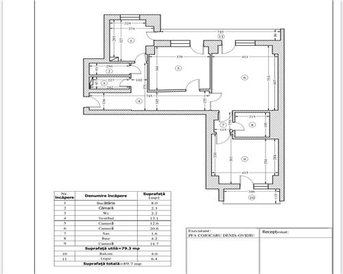 Apartament 3 camere | stradal Bd Unirii  Piata Alba Iulia | bucatarie mobilata si utilata | etaj 3 |