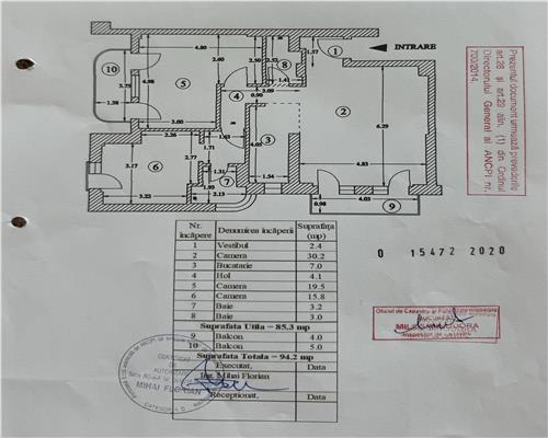 Vanzare apartament 3 camere, TineretuluiParcul Oraselul Copiilor,  situat la intrarea in parc, bloc 2020, etaj 6/12,  dec, 94mp utili, mobilat si uti