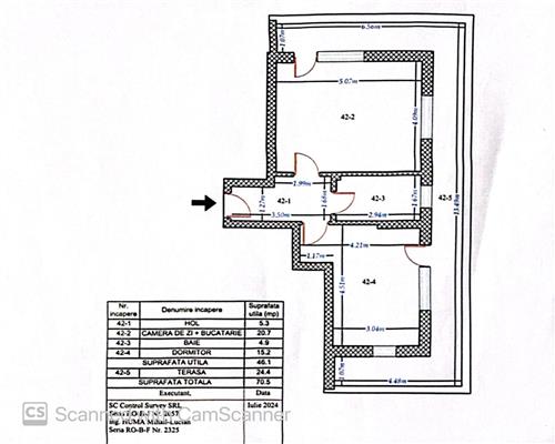 Apartament 2 camere | Titan Trapezului | 70,5 mp | bloc 2020 |